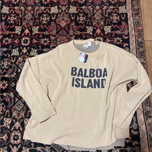 Balboa Island Beige Sweater, NWT